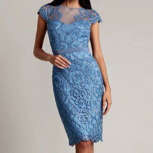 Tadashi Shoji Light Blue Lace Sequin Dress